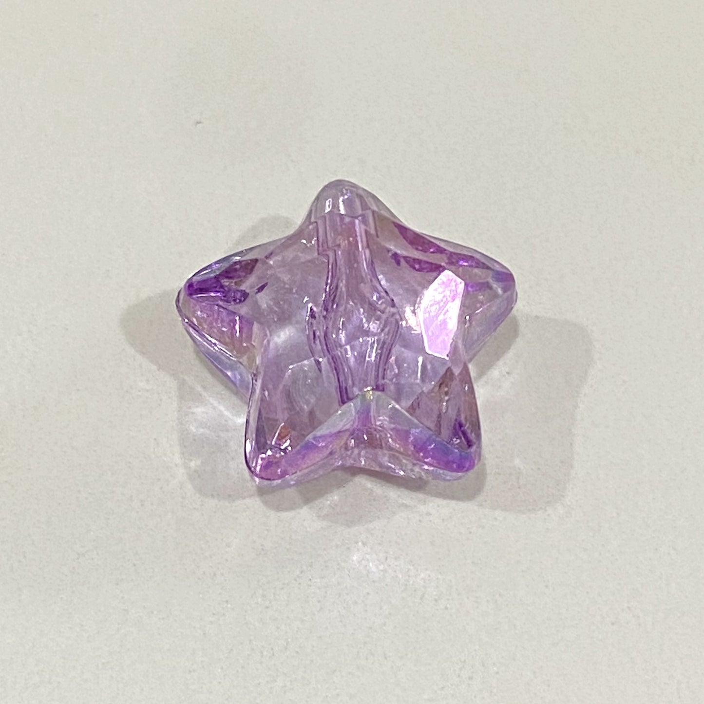 Colorful heart and star-shaped acrylic beads for DIY crafts