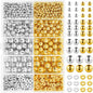 Mixed Gold And Silver Alloy Spacer Beads Assortment in Storage Box