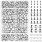 Silver Alloy Spacer Beads Assortment in Storage Box