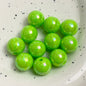 Colorful glossy round acrylic beads in 10–16mm for DIY use