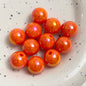 Colorful glossy round acrylic beads in 10–16mm for DIY use