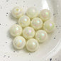 Colorful glossy round acrylic beads in 10–16mm for DIY use
