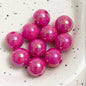 Colorful glossy round acrylic beads in 10–16mm for DIY use