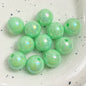 Colorful glossy round acrylic beads in 10–16mm for DIY use