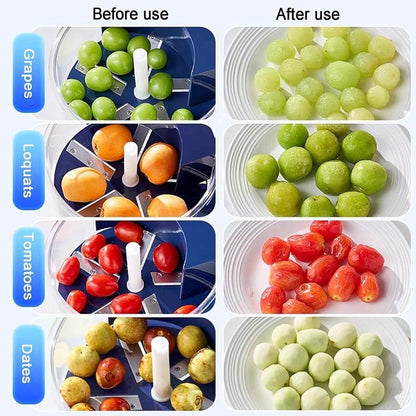 Grape Peeling Machine, 2025 Upgraded New Electric Automatic Garlic Peeler Machine, Rechargeable Home Kitchen Aid Peeler, Small Commercial Fruit Skin Remover Tool for Cherry, Tomatoes