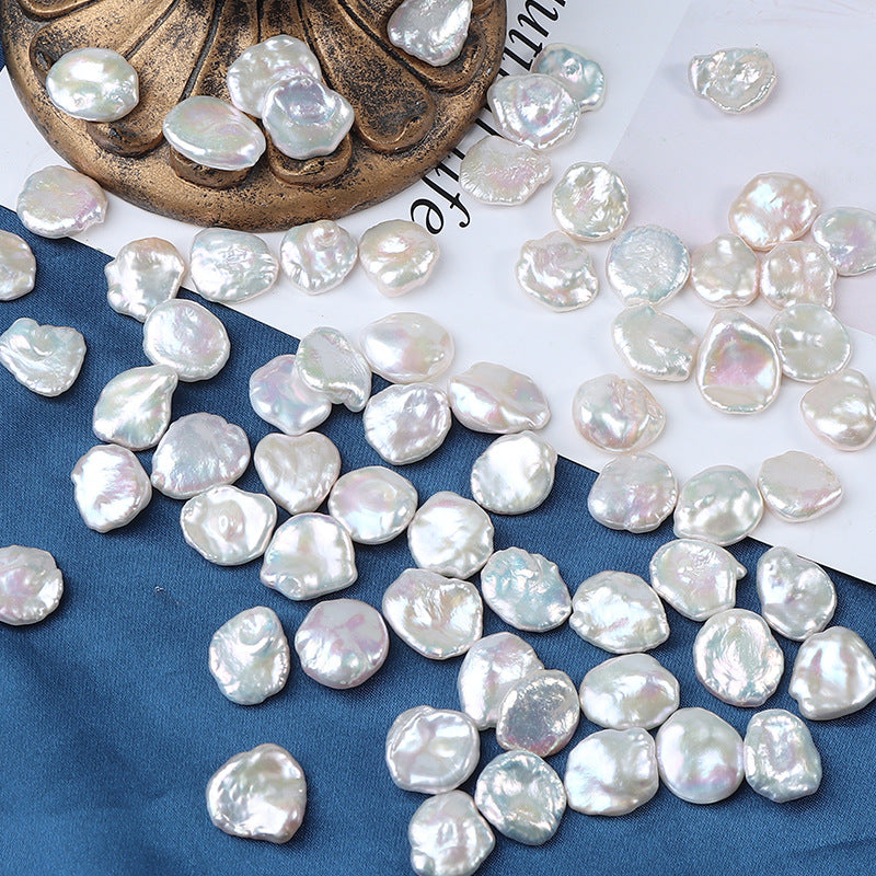 Petal pearls displayed on a golden tray with elegant layout
