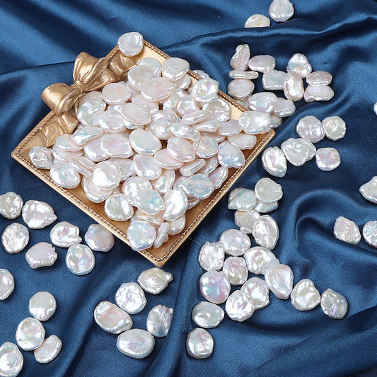 Petal pearls displayed on a golden tray with elegant layout