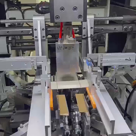 Jewelry drawer gift box, which can hold necklaces, rings, and earrings. Video of the making machine of the box